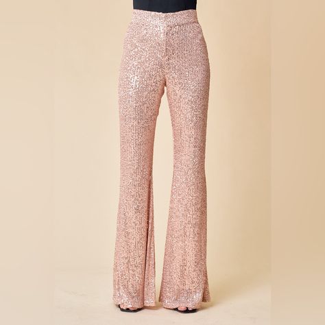 Dare To Shine At Your Next Event With These Elegant And Comfortable Flared Leg Sequin Pants. Perfect For Formal Occasions, These Stylish Trousers Are Lined For A Comfortable Fit And An Eye-Catching Sparkle. Make An Unforgettable Statement! Condition: Brand New Color: Rose Gold Inseam: 34" True To Size *Sizing Recommendations~ Size Up Is Between Sizes * Small: 26 Medium: 28 Large: 30 Bundle Discounts On Multiple Items Fast Shipping! Same Or Next Day Shipping. Reliable Business 5 Star Seller Patagonia Ski Pants, School Pants, Fringe Pants, Blue Flare Jeans, Cropped Flare Pants, Navy Blue Pants, Rose Gold Sequin, Sequin Pants, Corduroy Jeans