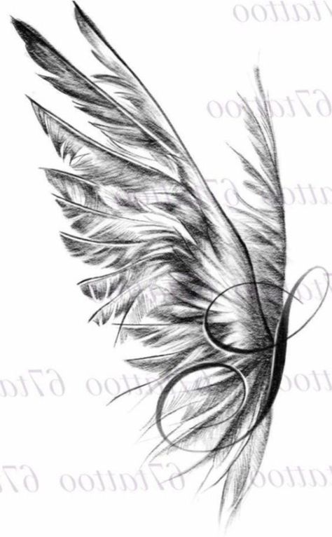 Michael Tattoo, Alas Tattoo, Memorial Tattoo Designs, Remembrance Tattoos, Wing Tattoo Designs, Feather Tattoo Design, Mommy Tattoos, Clever Tattoos, Geniale Tattoos