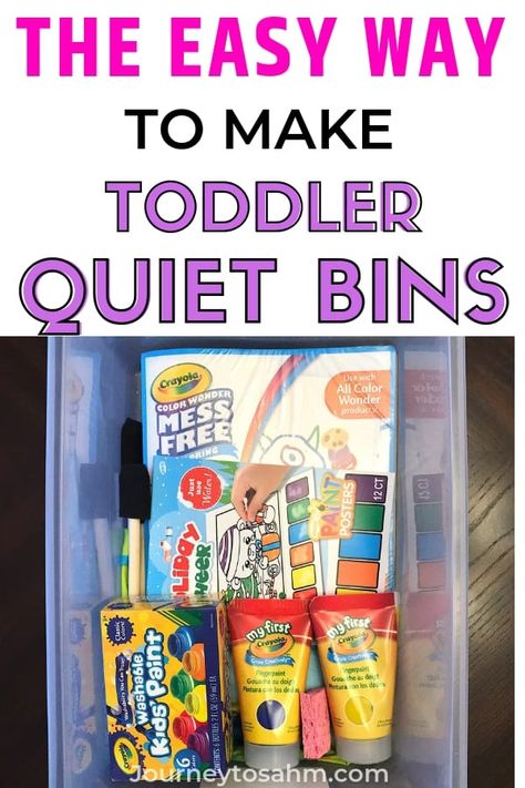 Quiet Bins, Toddler Parenting, Easy Toddler Crafts, Toddler Nap, Healthy Children, Kid Life, Busy Boxes, Independent Play, Quiet Activities