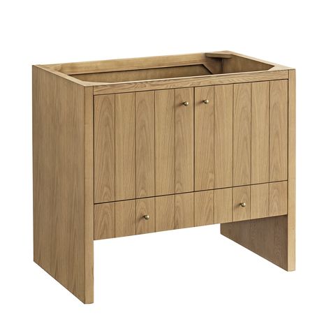 James Martin Vanities Hudson 48" Light Natural Oak Single Vanity with Carrara Marble Top | Tilebar.com 36" Vanity, Soft Close Drawer Slides, James Martin Vanity, Bathroom Furniture Vanity, Transitional Bathroom, James Martin, Transitional Bathroom Vanities, Sink Countertop, Single Basin