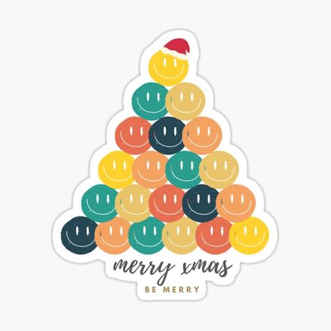 Colorful smiley emoji design is perfect for your stickers, iPhone cases, and so on. It can be also given as a birthday or Christmas gift for your friends or relatives who also love smiley face. The design is also fitting in time for Christmas Day • Millions of unique designs by independent artists. Find your thing. Emoji Christmas Tree, Smiley Face Christmas, Emojis Wallpaper, Colorful Smiley Face, Emoji Christmas, Smiley Face Emoji, Love Smiley, Emoji Design, Smiley Emoji