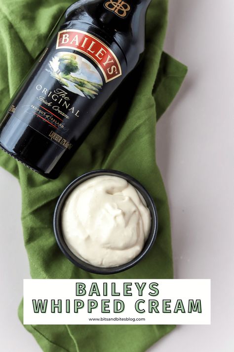 Bits And Bites, Boozy Baking, Cream Liqueur, Baileys Irish Cream, Irish Cream, Espresso Martini, Cool Whip, Heavy Whipping Cream, Favorite Desserts