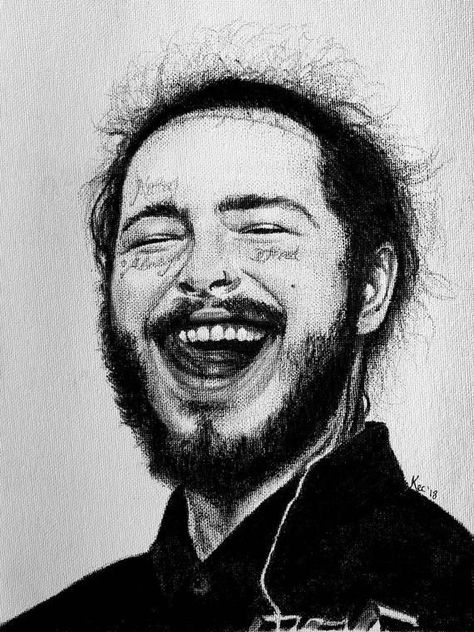 Rapper Paintings, Post Malone Lyrics, Charcoal Portrait, Ink Pen Art, Hip Hop Artwork, Laptop Wallpapers, Sidewalk Chalk Art, Pink Laptop, Hypebeast Wallpaper