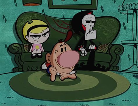 The Grim Adventures Of Billy & Mandy, Grim Billy And Mandy Aesthetic, Billy And Mandy Cartoon, Nostalgic Cartoons, Billy And Mandy, Billy Y Mandy, Grim Adventures, Activism Art, Old Cartoon Network