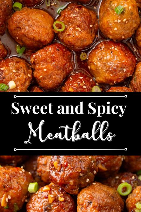 Sweet And Spicy Meatballs, Meatball Recipes Crockpot, Best Appetizer, Spicy Meatballs, Meatball Recipes Easy, Sweet And Spicy Sauce, Meatball Ingredients, Beef Meatballs, Simple Dinner