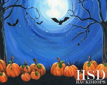 Halloween Photo Backdrop | Etsy Drunk Pumpkin, Fall Photography Props, Halloween Photography Backdrop, Fancy Painting, Fall Photo Props, Pumpkin Paint, Train Pumpkin, Halloween Photography, Halloween Backdrop