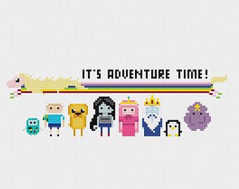 Adventure Time Cross Stitch Pattern PDF Instant Download Snarky Needlepoint, Adventure Time Cross Stitch, Adventure Time Crochet, قلعة هاول المتحركة, Art Adventure Time, Lady Rainicorn, Adveture Time, Lumpy Space Princess, Adventure Time Characters