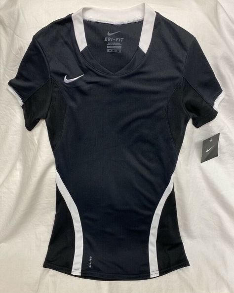 Dri Fit Shirt Women Outfit, Black Volleyball Jersey, Compression Shirts Women, Volleyball Fits, Black Volleyball, Volleyball Clothes, Volleyball Jersey, Volleyball Jerseys, Branded Clothes