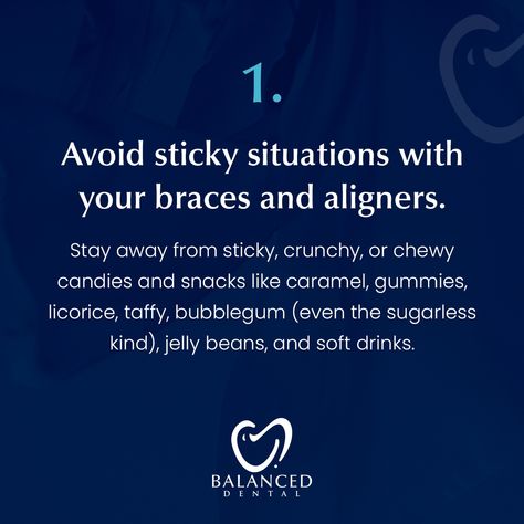 It’s National Orthodontic Health Month!👻🎃 Keep your aligners happy this Halloween with these spooktacular tips. Swipe through for tips on how to treat your smile right while enjoying the festivities! 🦷✨ #OrthodonticHealthMonth #HealthySmile #BalancedDental Orthodontic Health Month, Chewy Candy, Healthy Smile, Taffy, Your Smile, Soft Drinks, Jelly Beans, Licorice, Bubble Gum