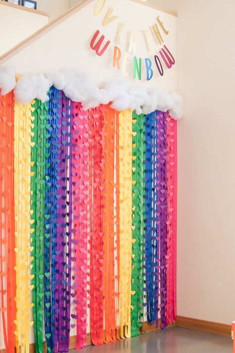 Eco Friendly Rainbow Themed First Birthday Party — Sustainable Rainbow Birthday Decorations Diy, Eco Friendly Birthday Party, Party Dress Ideas, Rainbow Themed Birthday Party, About Rainbow, Rainbow First Birthday, Rainbow Theme Party, Theme Inspiration, Rainbow Parties