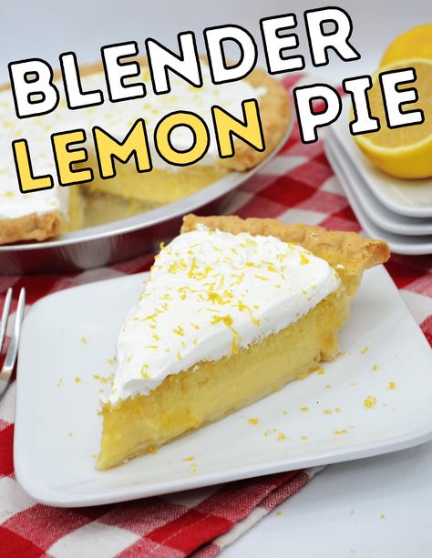 Sweet and tangy Blender Lemon Pie is a dessert you do not want to miss out on! This lovely Lemon Pie is so good and the perfect tart dessert idea for any occasion. Worlds Best Lemon Pie, Lemon Pie With Whole Lemon, Lemon Blender Pie, Blender Lemon Pie 12 Tomatoes, 6 Ingredient Blender Lemon Pie, Blender Lemon Pie Recipe, Lemon Freezer Pie, Lemon Pudding Pie Recipe, Impossible Lemon Pie