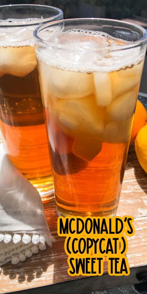 Sweet Tea Recipe - Milo’s Sweet Tea Recipe, Mcdonald’s Sweet Tea Recipe, Diy Mcdonald’s Sweet Tea, Mcdonald’s Sweet Tea, Homemade Sweet Tea Recipe, Mcdonalds Sweet Tea Recipe, Best Sweet Tea Recipe, Sweet Tea Recipe Southern, Mcdonald's Sweet Tea Recipe