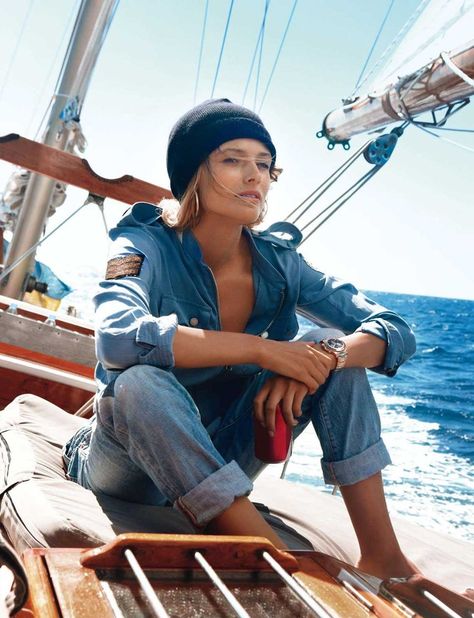 be on my boat Yachts Girl, Edita Vilkeviciute, Victoria Secret Models, Nautical Fashion, Navy Fashion, Vogue Paris, Editorial Fashion, The Ocean, Fashion Models