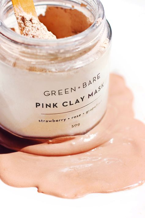 Unlike other brands, our Australian Pink Clay Mask cuts out all the unnecessary crap. There are NO artificial colours, NO artificial fragrances, and NO preservatives! Just 100% natural concentrated… More Mask Product Photography, Powder Face Mask, Skincare Face Mask, Diy Clay Mask, Pink Clay Mask, Face Mask Brands, Strawberry Roses, Pink Mask, Clay Face Mask