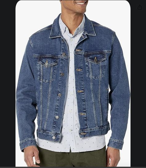 GAP Men's Icon Denim Jacket Mens Denim Jacket, Gap Denim Jacket, Quick Dry Pants, Khaki Chino Pants, Basic Leggings, Slim Sweater, Man Icon, Gap Men, Classic Coats