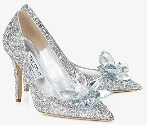 Layered from toe to heel in luxurious Swarovski crystals and featured with other glittering shoes on Your Next Shoes, the Alia is a shoe of fairy tales. Employing the classic pointy toe pump and a dramatic spike heel, each exquisite crystal has been hot fixed before mounting for longevity. Swarovski crystals call for a special occasion, live your Cinderella moment and showcase these lux heels at a high society dinner or to the party of the year. Cinderella Movie, Hak Tinggi, Designer Wedding Shoes, Wedding Pumps, Silver High Heels, Dr Shoes, Cinderella Shoes, Jimmy Choo Heels, Rhinestone Shoes