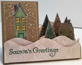 Easy Homemade Christmas Cards, Center Step Cards, Festival Of Trees, Side Step Card, Step Card, Stamped Christmas Cards, Christmas Card Inspiration, Step Cards, Homemade Christmas Cards