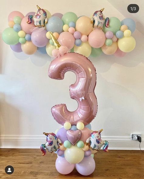 Unicorn Party Balloon Arch, Unicorn Birthday Party Balloons, Unicorn Birthday Balloons, Unicorn Balloon Bouquet, Unicorn Balloon Decorations, Unicorn Party Balloons, Butterfly Birthday Party Invitations, Princess Balloons, Candy Theme Birthday Party