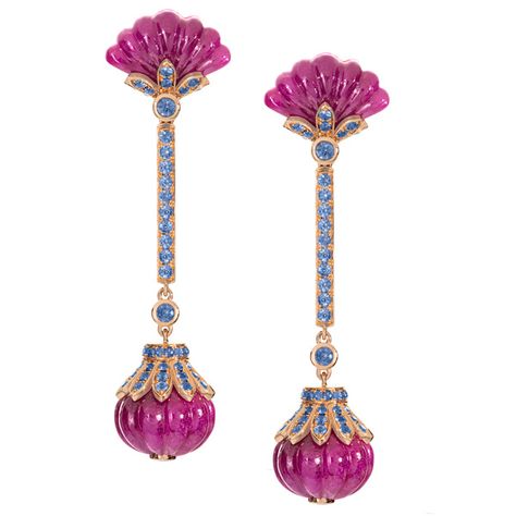 Britt’s Pick: Sophistiquee Earrings By Nana Fink – JCK Ad Jewellery, Ear Drops, Jewellery Exhibition, Bling Earrings, Colour Stone, Jeweled Earrings, Swirl Earrings, Gems Jewelry, Jewelry Business