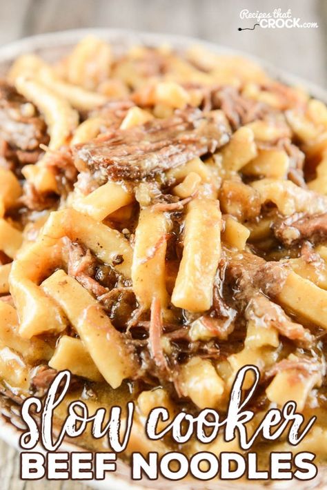 Easy Beef And Noodles, Recipes With Noodles, Easy Beef And Noodles Recipe, Beef And Noodles Crockpot, Simple Ground Beef Recipes, Beef And Noodles Recipe, Beef Noodle Casserole, Crockpot Meat, Beef Noodles