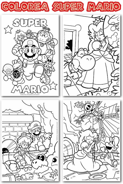 Mario Bros., Coloring Tutorial, Super Mario Bros, Mario Bros, Super Mario, Coloring Books, Mario, To Share, Pokemon