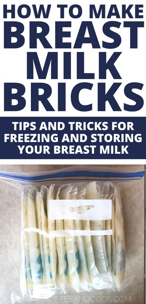 How to make breast milk bricks.  Tips and tricks for freezing and storing your breast milk.  Breast milk storage tips for breastfeeding and pumping moms.  #breastfeeding #pumping Frozen Breastmilk Storage, Storing Breastmilk In Freezer, Breast Milk Storage Hacks, Breastmilk Freezer Storage, Freezing Milk, Freezing Breastmilk, Pumping Milk, Storing Breastmilk, Breast Milk Storage