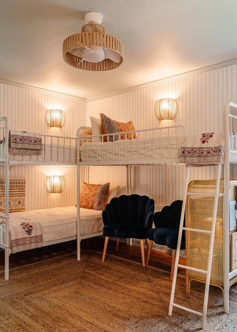 Better Homes & Gardens Kelsey … curated on LTK Bunk Bed Girls Room, Small Playroom Ideas, Girls Bunk Beds, Small Playroom, Triple Bunk Beds, Triple Bunk Bed, Beach Themed Bedroom, Minimalist Bedroom Decor, Triple Bunk