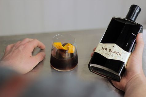 Cold Fashioned ft. Mr Black Cold Brew Coffee Liqueur! Mr Black Coffee Liqueurs Recipes, Mr Black Coffee Liqueurs, Frozen Mango Margarita, Cold Fashion, Coffee Liqueur, Mango Margarita, Liqueurs Recipes, Rye Whiskey, Enjoy Coffee