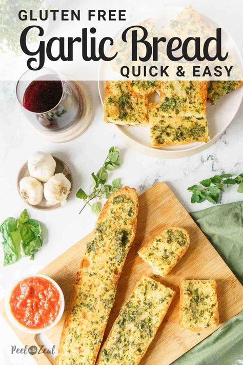 Homemade Gluten Free Garlic Bread, Garlic Bread Gluten Free, Gluten Free Dairy Free Grilled Cheese, Gluten Free Dinner Bread, Gluten Free Pizza Bread, Gluten Free Garlic Cheese Bread, Gluten Free Cheesy Garlic Bread, Gluten Free Garlic Bread Recipe, Gluten Free Bread For Soup