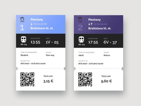 Ui Design Principles, Android App Design, E Ticket, Train Ticket, T Bo, Ticket Design, Picture Albums, Train Tickets, Packing Design