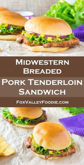 Breaded Pork Tenderloin Sandwich, Breaded Pork Tenderloin, Tenderloin Sandwich, Fried Pork Tenderloin, Pork Chop Sandwiches, Pork Tenderloin Sandwich, Loose Meat Sandwiches, Sandwich Lunch, Sandwich Bread Recipes