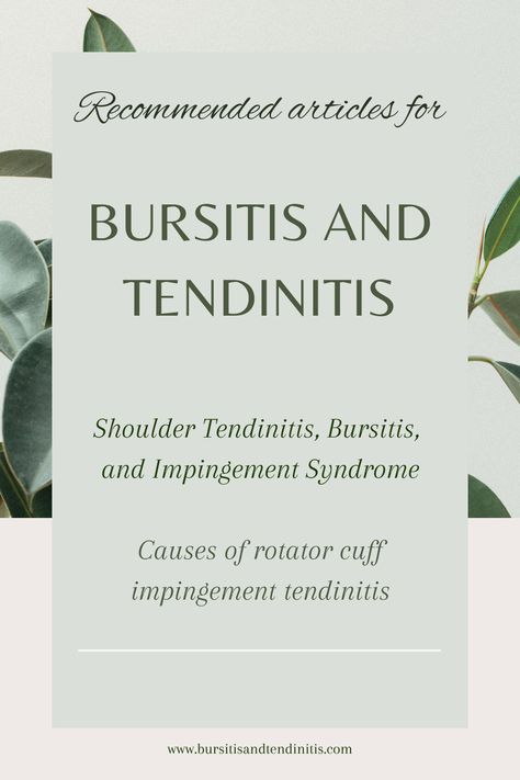 This page has articles on Shoulder Tendinitis, Bursitis, & Impingement Syndrome & Causes of rotator cuff impingement tendinitis & tears Shoulder Tendinosis, Shoulder Bursitis, Bursitis Shoulder, Shoulder Impingement, Bicep Muscle, Inflammation Causes, Muscle Weakness, Health Blogger, Tennis Elbow