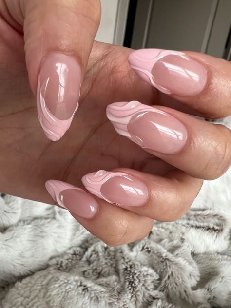 3d Nail Art Simple, Light Pink French Tip Nails, Light Pink French Tip, Hottest Nail Trends, 3d Nail Designs, Simple Acrylic, Simple Acrylic Nails, Classy Acrylic Nails, Trends For 2024