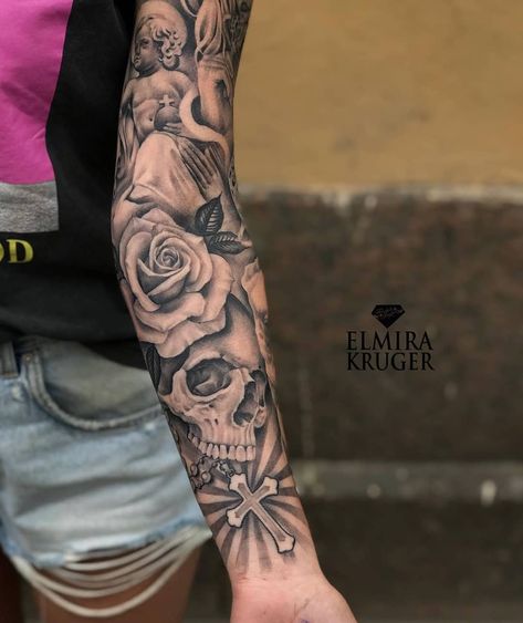 Gangsta Tattoos For Women Sleeve, Badass Sleeve Tattoos For Women, Full Arm Sleeve Tattoos For Women Unique, Tattoo Full Sleeve Women, Whole Arm Tattoos For Women, Women Full Sleeve Tattoo, Best Sleeve Tattoos For Women, Tattoo Arm Sleeve Women, Women Arm Sleeve Tattoo