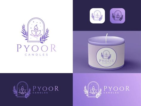 A great Logo design not only has the power to communicate but also enhance it's 1st impression and help you to stand out your business. Candle Logo Design, Candle Logo, Candle Label, Luxury Candle, Candle Store, Candle Branding, Design Brochure, Great Logos, Brand Guide