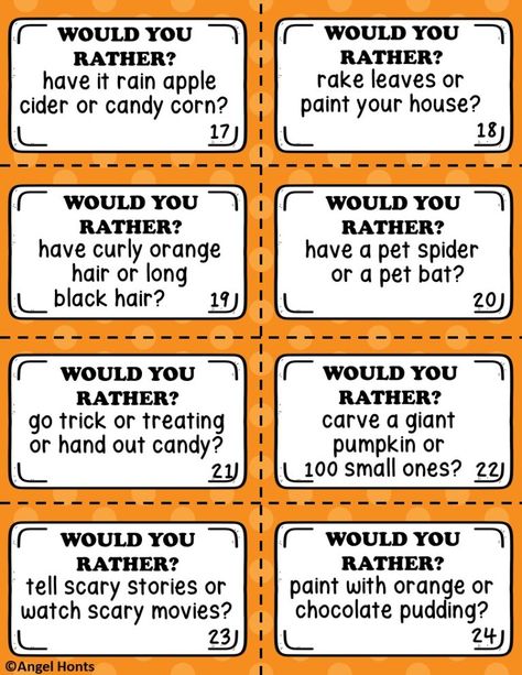 Halloween Would You Rather Questions, Fall Would You Rather Questions, Would You Rather Halloween Questions, Halloween Morning Meeting Activities, Halloween Would You Rather For Kids, Would You Rather Halloween, Halloween Would You Rather, Halloween Questions, October School