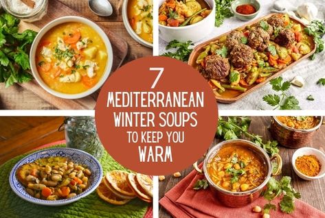 Crockpot Mediterranean Soup Recipes, Winter Mediterranean Recipes, Mediterranean Mushroom Soup, Mediterranean Diet Recipes Soups & Stews, Recipes From Spain, Mediterranean Soups, Mediterranean Fish Stew, Mediterranean Diet Shopping List, Greece And Italy