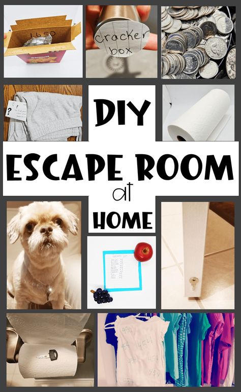 DIY Escape Room Ideas #1 Box As children enter the room, leave a cracker box on the counter or somewhere in the room that children would notice it out of place, such as with the cups or in the fridge. It can be any box or container, it does not have to be a box of crackers. Players will search the box and inside the box, write a number code or word to tell players where to go for their next clue. If you use a number code, match it with the lock combination. That lock is placed somewhere else Diy Escape Room Ideas, Escape Room Ideas, Escape Box, Escape Room Diy, Diy Escape Room, Escape Room For Kids, Escape Room Puzzles, Problem Solving Activities, Number Code