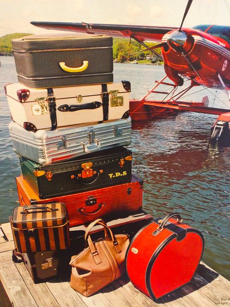 Let's travel darling. Vintage Suitcases, Vintage Luggage, Train Case, Pack Your Bags, Travel Bugs, Love Is In The Air, Oh The Places Youll Go, Suitcases, Vintage Travel