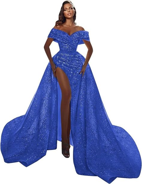 Blue Prom Dress Long Sparkle, Prom Dress Long Sparkle, Royal Blue Prom Dress Long Sparkle, Ball Gowns Royal Blue, Ball Gowns Royal, Royal Blue Prom Dress Long, Women Formal Dress, Dresses For Women Formal, Sequin Prom Dresses