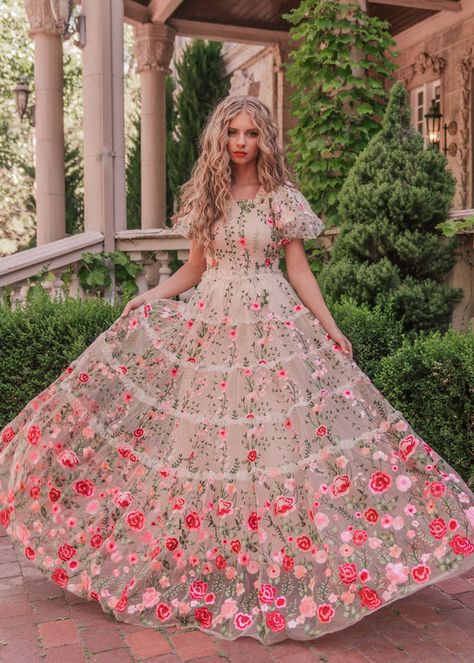 Dresses Garden Dress, Graduation Dresses, Prom Dresses Modest, Timeless Dress, Grad Dresses, Pink Floral Dress, Rose Dress, Modest Dresses, The Rose