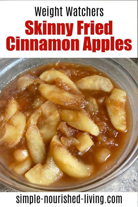 Skinnytaste Apple Crisp, Weight Watcher Cinnamon Apples, Bariatric Apple Recipes, Lean Cuisine Cinnamon Apples Recipe, Ww Baked Apples Weight Watcher Recipes, Ww Cinnamon Apples, Ww Fall Desserts, Weight Watchers Baked Apples, Ww Apple Dessert