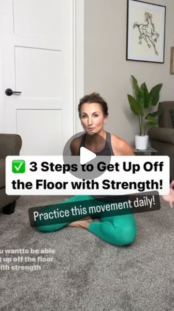 Exercise To Help Get Off The Floor, Exercises To Get Up Off The Floor, Getting Up Off The Floor Exercises, Getting Up Off The Floor, How To Get Up Off The Floor, Getting Up From The Floor, Leg Strengthening Exercises, Hip Flexor Exercises, Knee Pain Exercises