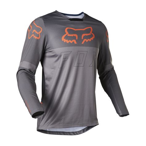 Fox Racing Legion LT Mens Enduro Jersey - Pewter  Fox Racing. Motocross Kit, The Legion, Pewter Grey, Fox Racing, Black Camo, Collar Designs, The Trail, Moisture Wicking Fabric, Motocross