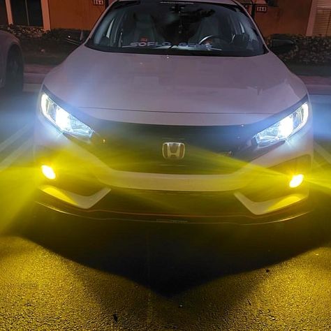 Honda Civic Si, Led Fog Lights, Headlight Bulbs, Led Headlights, Car Ins, Honda Civic, Led Light, Led Lights, Cars