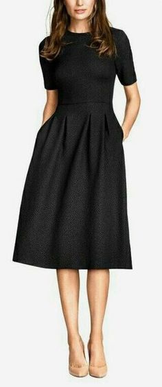 Business Attire Dress, Floryday Vestidos, Elegantes Outfit Frau, Moda Do Momento, Apostolic Fashion, Outfits Modest, Classic Black Dress, Office Dresses For Women, Office Outfits Women