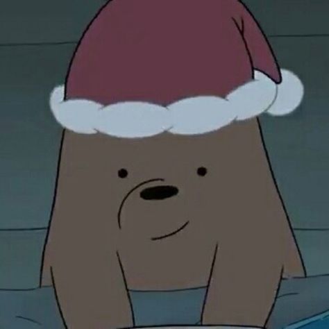 Pfp We Bare Bears, We Bare Bears Christmas Pfp, We Bear Bears Profile Pic, Profile Picture We Bare Bears, We Bear Bears Christmas, Cute Pfp We Bare Bears, Animation Aesthetic, Bff Christmas, Aesthetic Cartoon