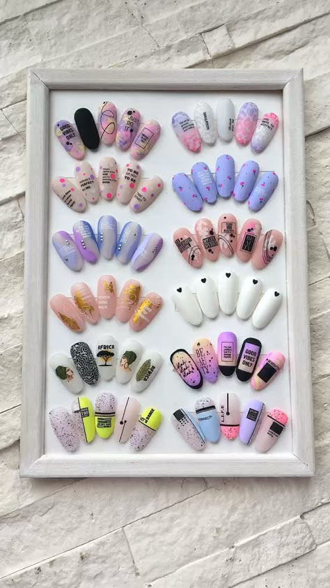 #дизайнногтей #nailartideas Nail Art Display Ideas, Nail Display Ideas, Nail Art Wheel, Nail Training, Nails Box, Nail Display, Abstract Nail, Art Studio Design, Fantasy Nails