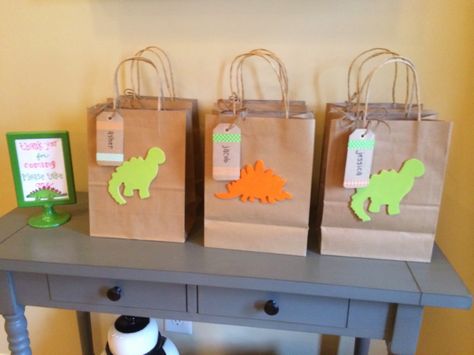 Dinosaur Party, Goodie Bags, Dino party Party Goodie Bags, Lolly Bags, Blue Eyed Baby, Birthday Dinosaur, Dino Party, Happy Birthday Parties, Blue Eyed, Dinosaur Party, 7th Birthday