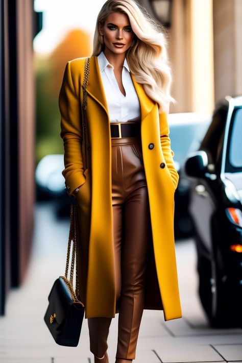 Yellow Coat, Winter Fashion Outfits Casual, Stylish Work Attire, Winter Mode, Fashion Mistakes, Professional Outfits, Edgy Outfits, Suit Fashion, Winter Fashion Outfits